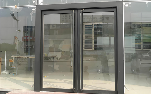 巴楚玻璃地弹门
