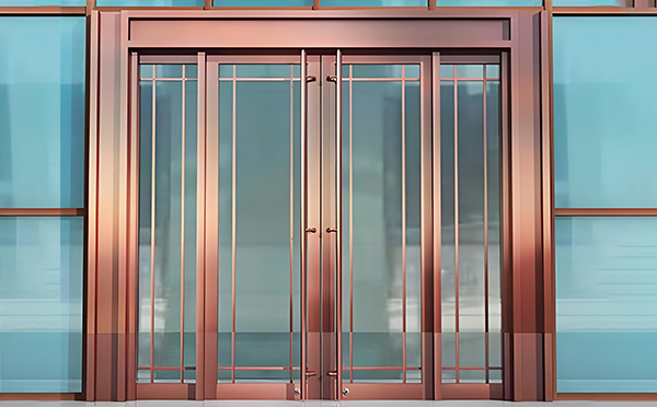 巴楚玻璃地弹门